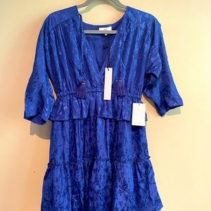 NSR brand, Nordstrom NWT dress royal blue with tassels